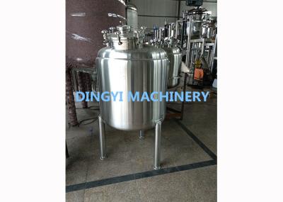 Three Layer Full Stainless Steel Liquid Storage Tanks Cosmetic Ointment Applied