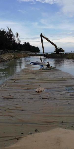 12.6m Circumference DEWATERING BAGS for Sand-filled Cofferdam Reclamation and Land Reclamation