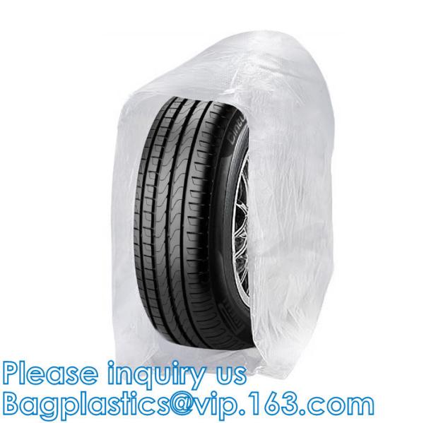 Biodegradable Car Tyre Storage Bag, Heavy Duty Washable, Tear Proof, Wheel Cover, Car Plastic Tire Bags