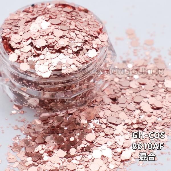 Party Makeup Iridescent Face Glitter Hexagon Titanium Ceramic Loose Cosmetic Glitter