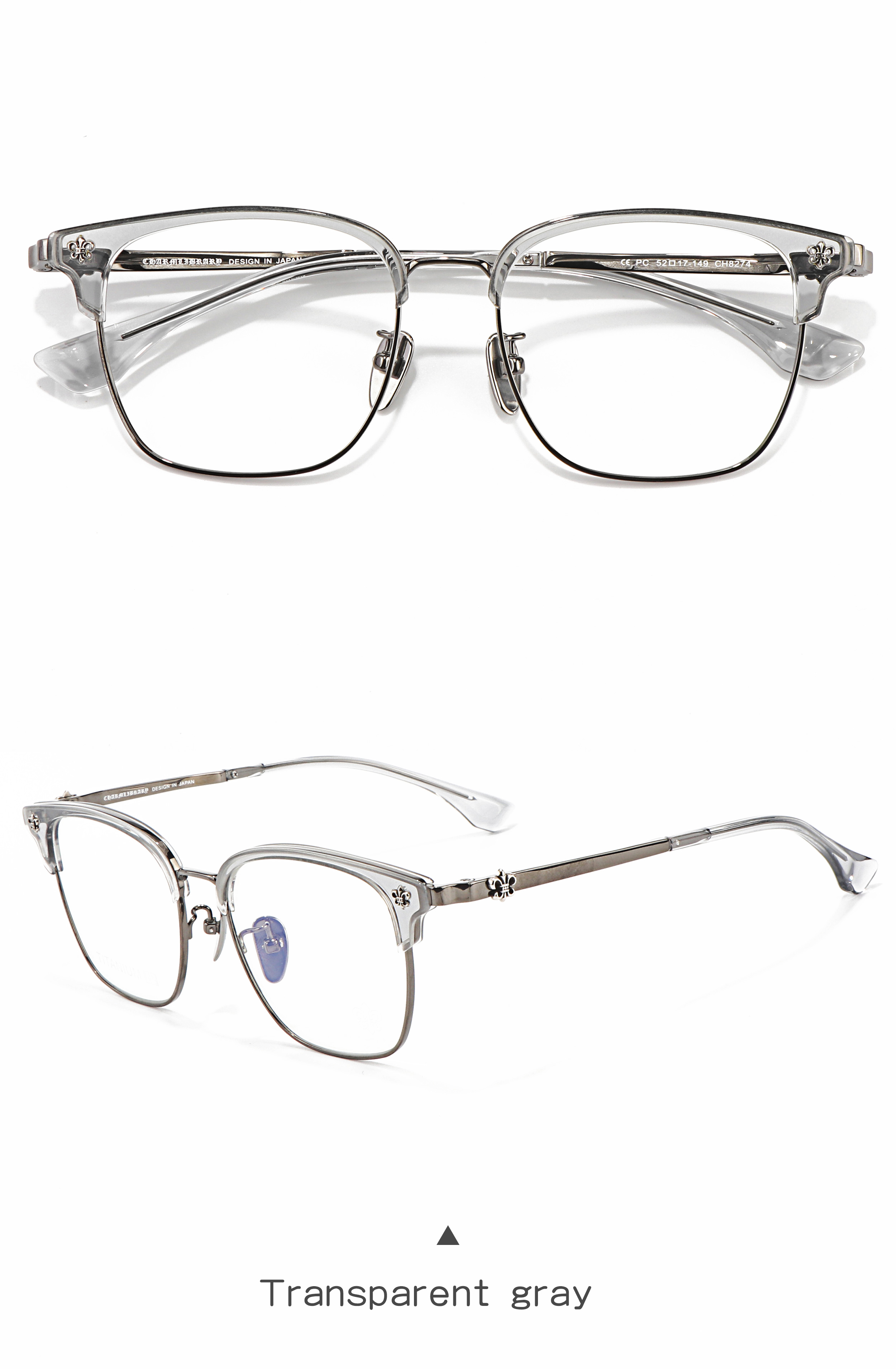 2025 New Years Titanium Acetate Lightweight Fashionable Solid Semi-Rimless Eyesight Reader Glasses Frames for Unisex All Face