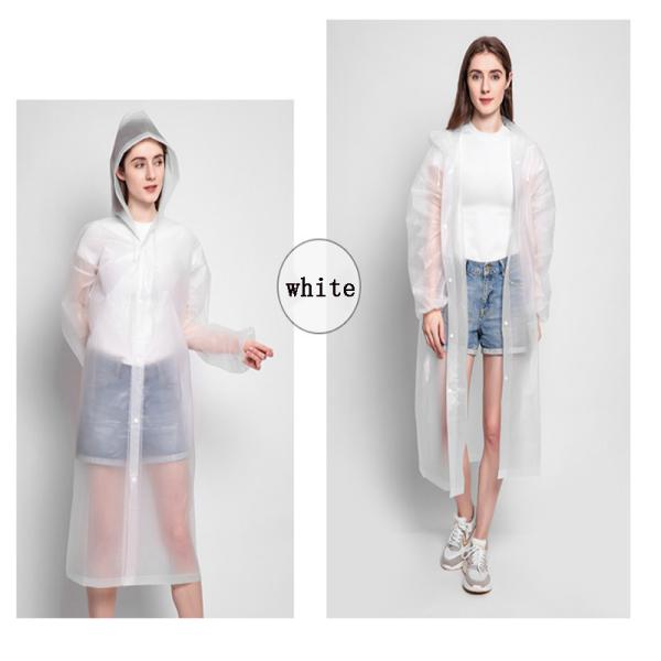 Reusable Biodegradable Rainwear Adult Women's Waterproof Raincoat for Outdoor Activities