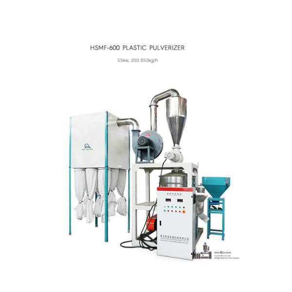 200-350 kg/h Máquina pulverizadora de sucata de PVC de plástico 380V / 415V