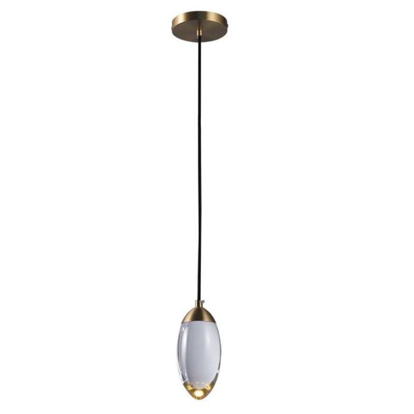 Bedroom Bedside Lamp Modern Simple Copper Light Luxury Crystal Pendant Light