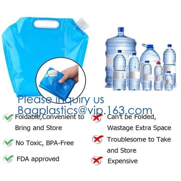Биодеградабле жидкостная упаковывая таможня мешка доказательства утечки изготовленная на заказ сумка питьевой воды спорт сумки воды 1 галлона складная