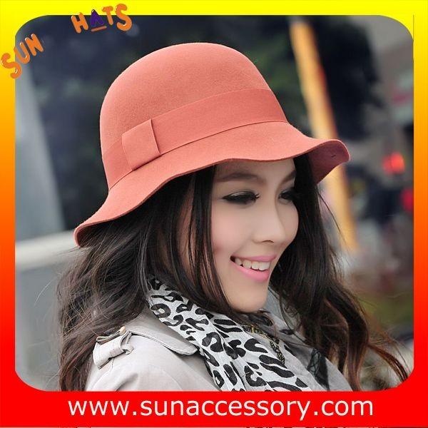 6090434 Sun Accessory customized  winner  fashion  wool felt  clothe hats, women hats and caps wholesaling