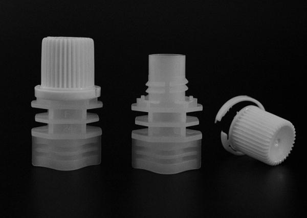 8.6mm White Anti Theft Plastic Spout Covers Top On Puree Juice Pouch Bag
