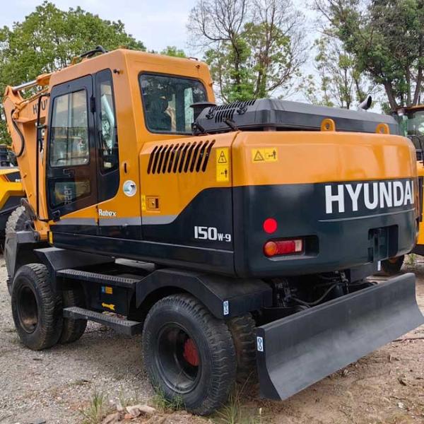 15tons Hyundai R150w-9 with 0.23m3 Bucket Capacity Used Wheel Excavator