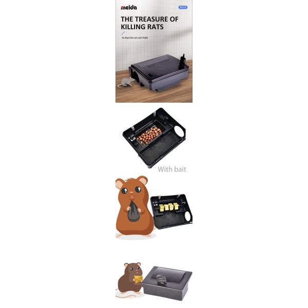 TRAPS para plantas Estación de ratas de jardín Caja de control profesional de plagas contra roedores