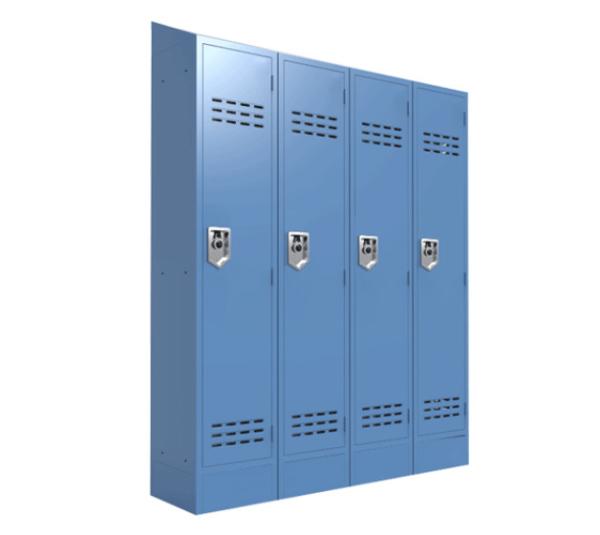 3 Compartment metal Staff Locker Cabinet Gym Storage Locker