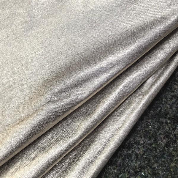 Silver Or Golden Cover Coating Nylon High Stretch Fabric For Lady