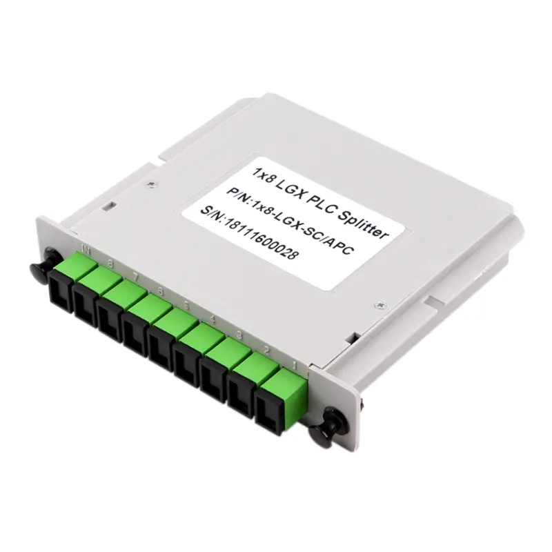 Тип 1x8 кассеты Сплиттер оптического волокна PLC 8 путей с соединителем SC APC