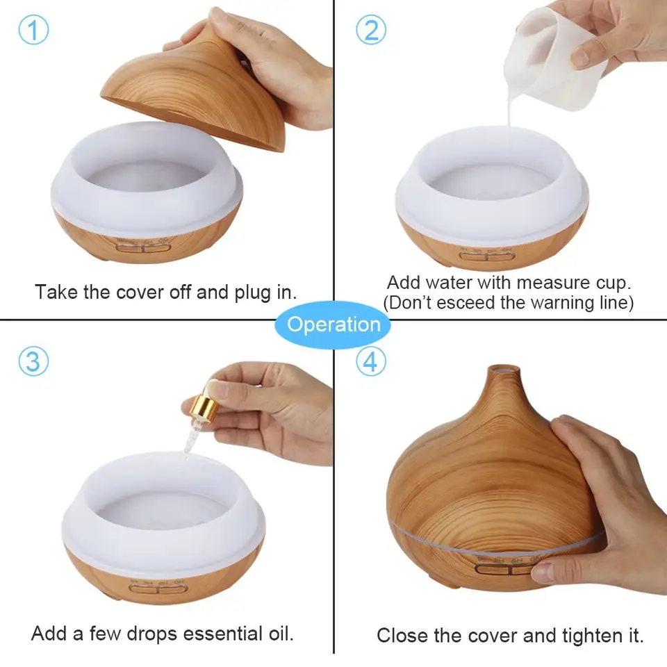 Shenzhen Factory Produce Perfume Diffuser Bottle, Commercial Scent Diffuser, Essential Oil Diffuser Wood