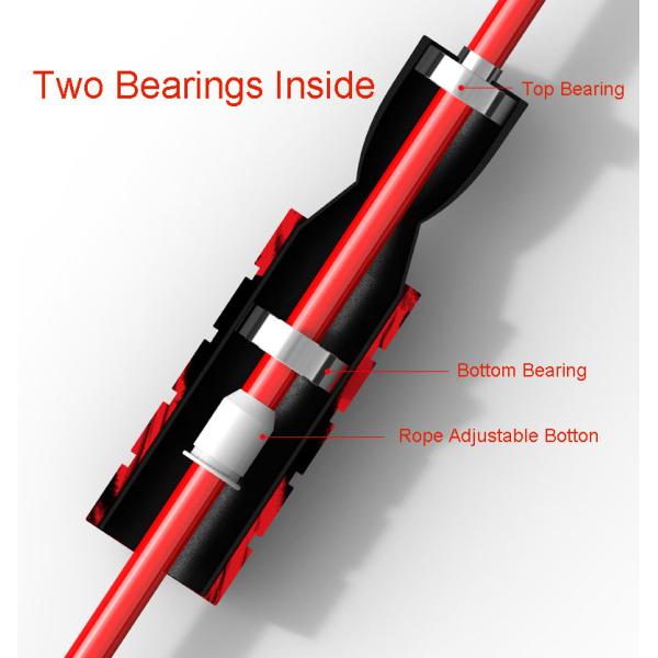 Ручка пены Ropeless прыгая веревочки подшипников тренировки 2 бесшнуровая