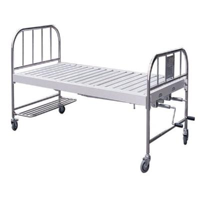 Painel principal de aço inoxidável da cama Nonelectric comum dos cuidados do hospital e trilhos laterais