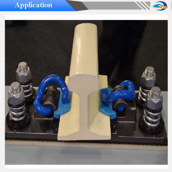 Oxide Black / Zinc Plated E Clips Elastic Rail Clips For Railroad Construction