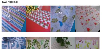 eco-friendly EVA table mat of transparent or half transparent type