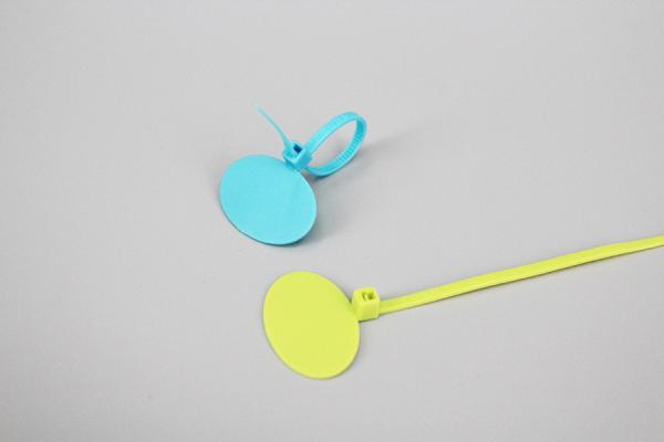 DM-3*90mm customized marker cable ties numbered chicken ties with oval board
