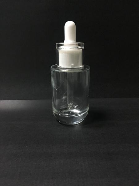 60ml Glass Cosmetic Dropper Bottles / Essential Oils Bottles Skincare Packaging OEM