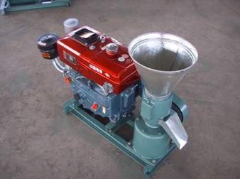 Diesel Engine Small Pellet Mill Небольшая пелетная мельница 100-500 кг/ч Мощность Низкое потребление энергии