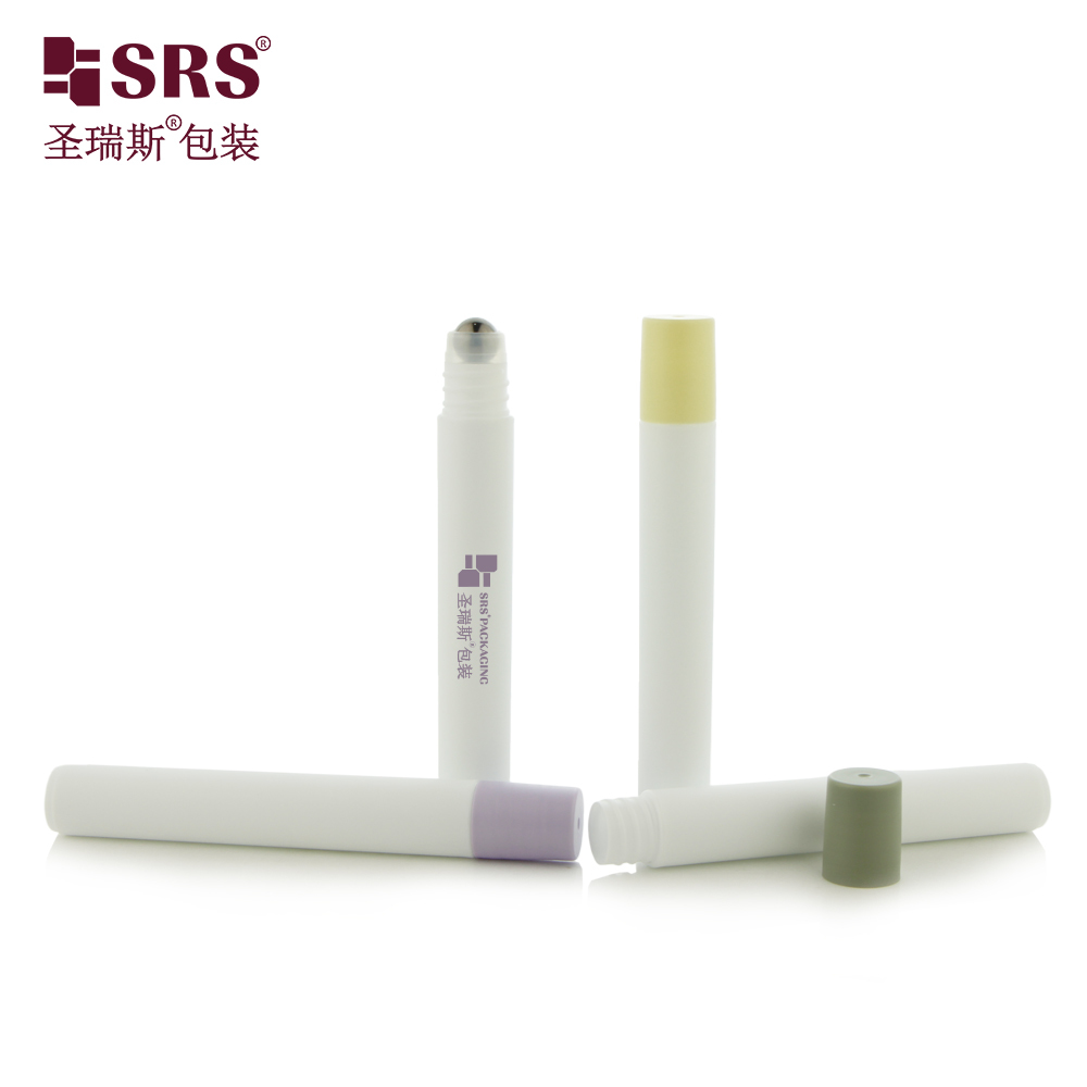 Eco‑friendly PCR PP Plastic Roll On Bottle 10ml Empty Roller Bottle for Eye Serum Cosmetic Packaging