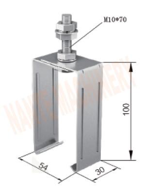 Steel Firm Fixed / Sliding Hanger Conductor Rail System For HFP56 Accessories With Light Weight