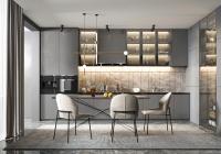 Design CAD gratuit Meubles en MDF en bois Armoires de cuisine en laque en bois
