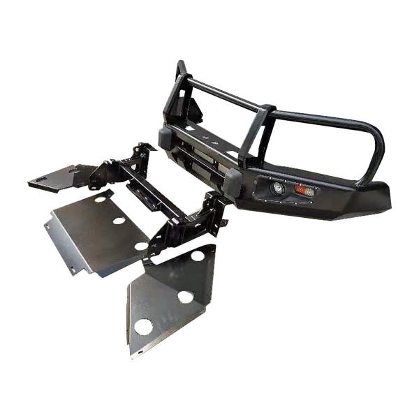 2pcs Powder Coated Car Body Kit for Toyota Tacoma Front Bumper Rear Bumper Protection