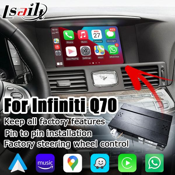 Экран телефона беспроводного carplay андроида Infiniti Q70 автоматический отражая коробку средств массовой информации проекции Lsailt