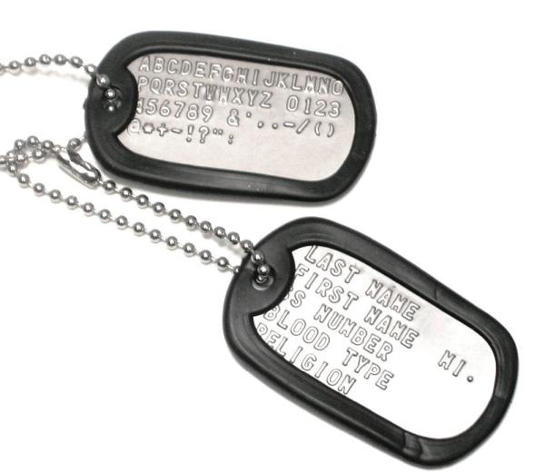 Stamping logo wholesale military dog tags