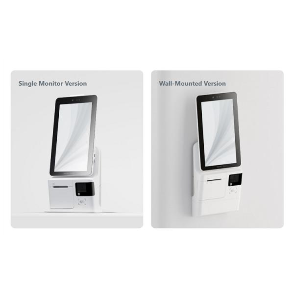 Киоск обслуживания собственной личности Pos оплаты ID стороны с блоком развертки принтера 1D 2D