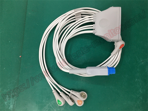 Philip ECG Lead Wire DLP-011-05 IntelliVue MX40 Пациентский монитор ЭКГ 5 Свинцовая пряжка AAMI+Spo2