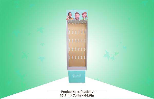 Plastic Hooks PP Lamination POS Cardboard Display CMYK