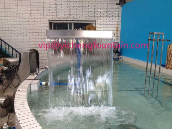 Rectangle Shaped Water Fountain Equipment Waterfall Nozzle With Remote Control