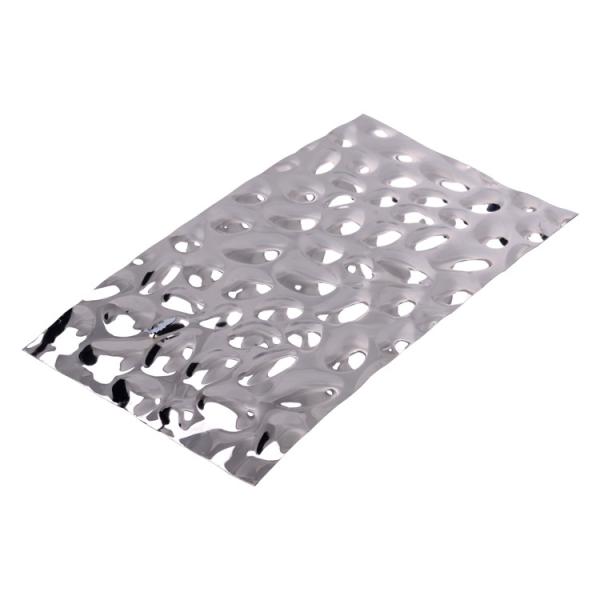 3.0mm проштемпелеванное искусство Patten волны пульсации воды листа нержавеющей стали серебряное для оформления потолка аэропорта