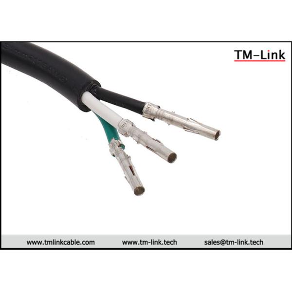 HXT63080 3P 16AWG female to female Red PVC Jacket power cable assemblies