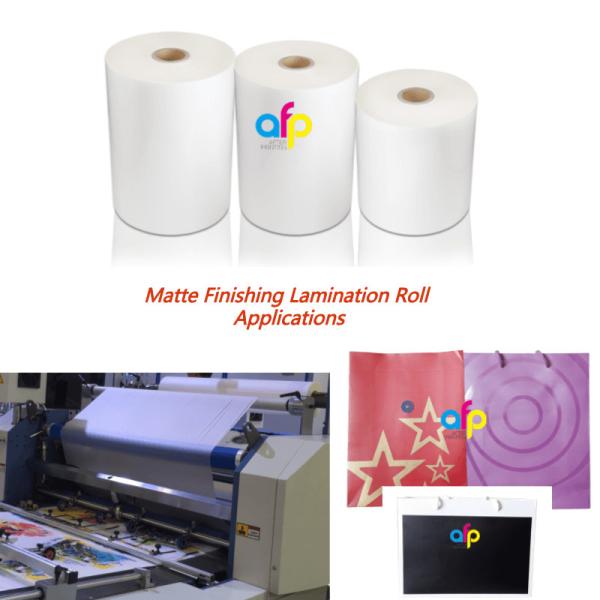 Thermal Matte Finish Laminating Film Roll For Hot Stamping / Spot UV