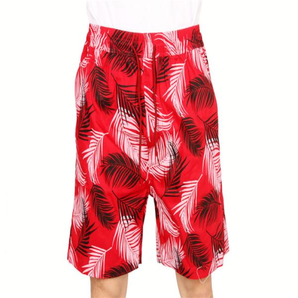 100% Cotton Mens Printed Cotton Shorts Floral Cotton Shorts