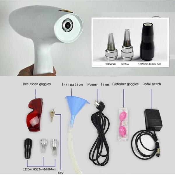 Q Switch Nd Yag Laser Equipment , Eyebrow / Freckle / Tattoo Removal Machine