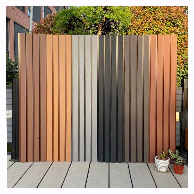 100% Raw Material Plastic Wpc Cladding Wall Panel Glossy Surface Exterior