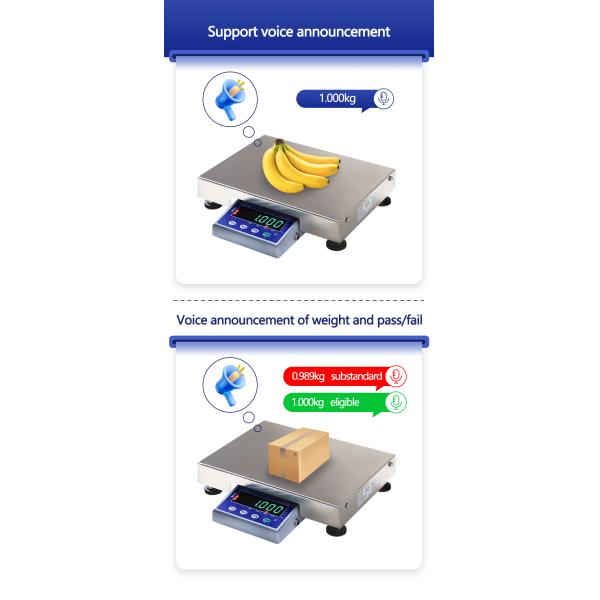 6kg Voice Announcement Electronic Table Industrial Weighing Scales Platform SOHE AT-B