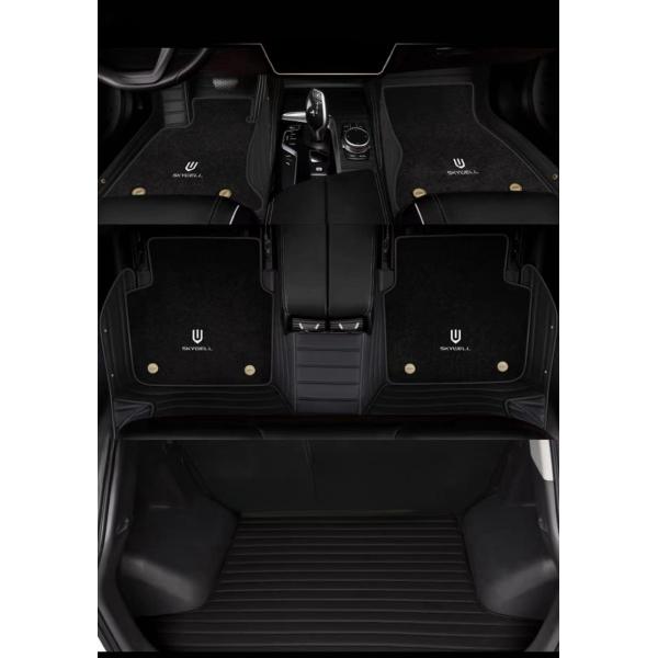 Fully Surrounded Double Anti-Slip Carpet Car Foot Mat for Skyworth EV6 and Skywell ET5