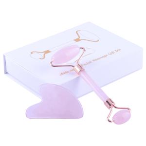 Rolo cor-de-rosa do Massager da cara, serviço do ODM do OEM de Jade Massager