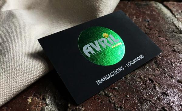 Foil Stamped Velvet Touch Business Cards , Custom Printable Business Cards