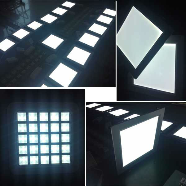 4W 240VAC Epistar SMD2835 Led Flat Panel Light Fixture Aluminum + Guide Plate