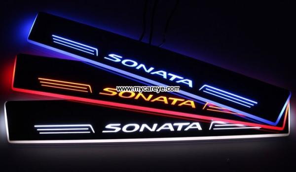 Hyundai Sonata car LED lights Moving Door Scuff car door safety light