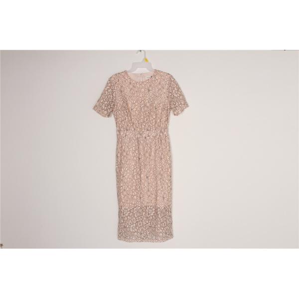 Concept Club 65% Nylon 35% Cotton Office Ladies Knitted Short Sleeve Dress