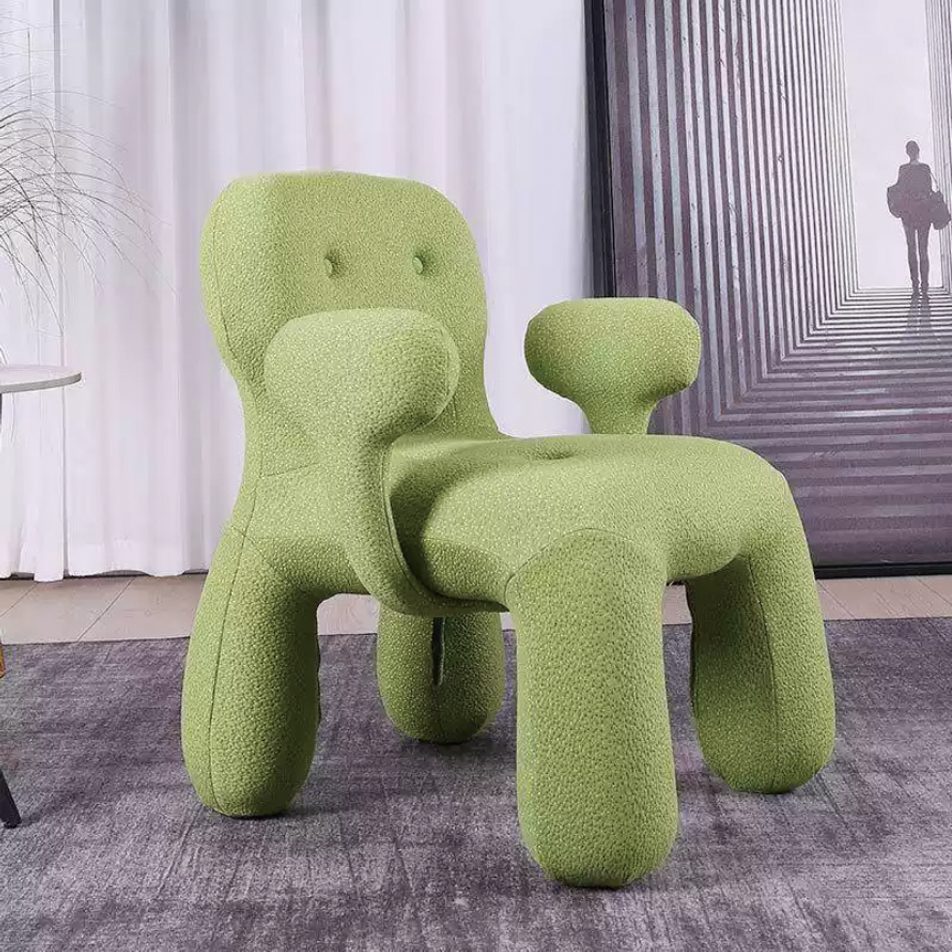 Customized Simple Modern Single-Person Lounge Chair Comfortable Fabric Accent Armchair for Apartment Dining Portable Salon Sofa