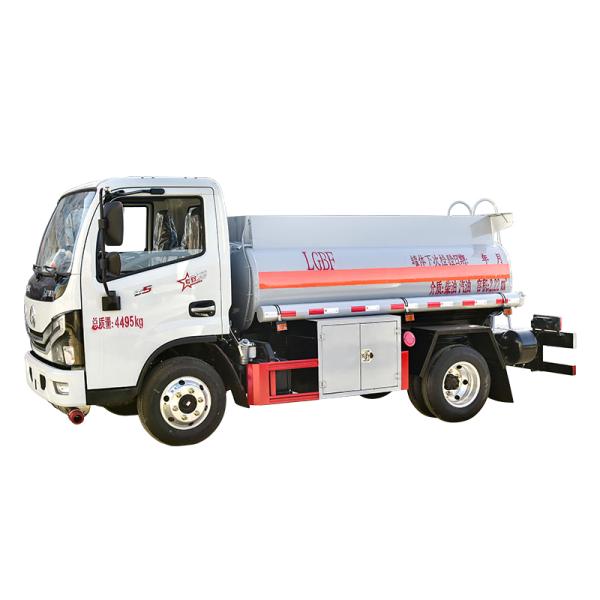 2000 Liters Carbon Steel Diesel Petrol Fuel Oil Tanker Truck Dispenser Transport Vehicle