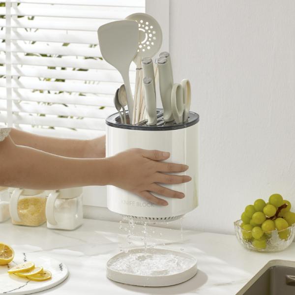 Detachable Base Large Capacity 360 Degree Rotating Kitchen Organizer Countertop Storage